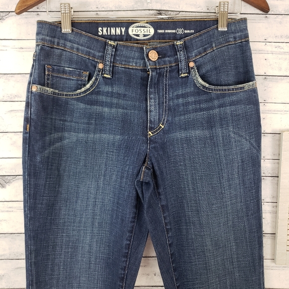 Fossil Classic Mid-Rise Skinny Jeans (Sz 27) - Picture 3 of 7